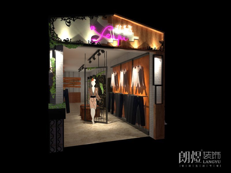 10平米女裝店鋪門面效果圖