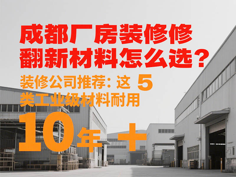 成都廠房裝修翻新材料怎么選？裝修公司推薦：這 5 類(lèi)工業(yè)級(jí)材料耐用 10 年 +